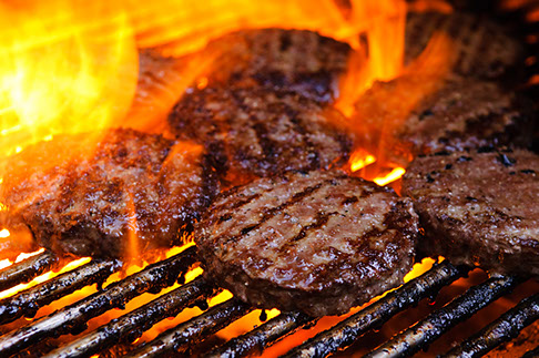 grilling burgers