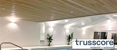 Trusscore ceiling